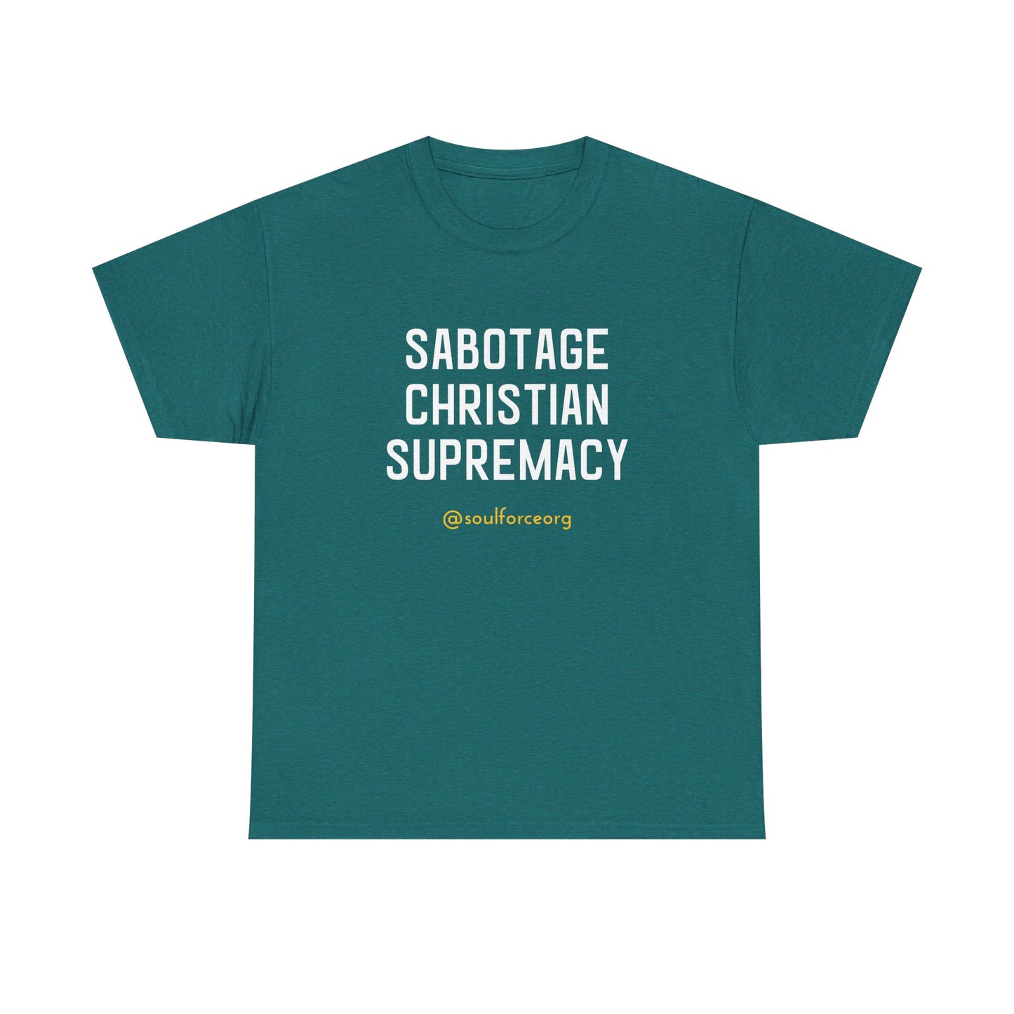 Sabotage Christian Supremacy Unisex Heavy Cotton Tee