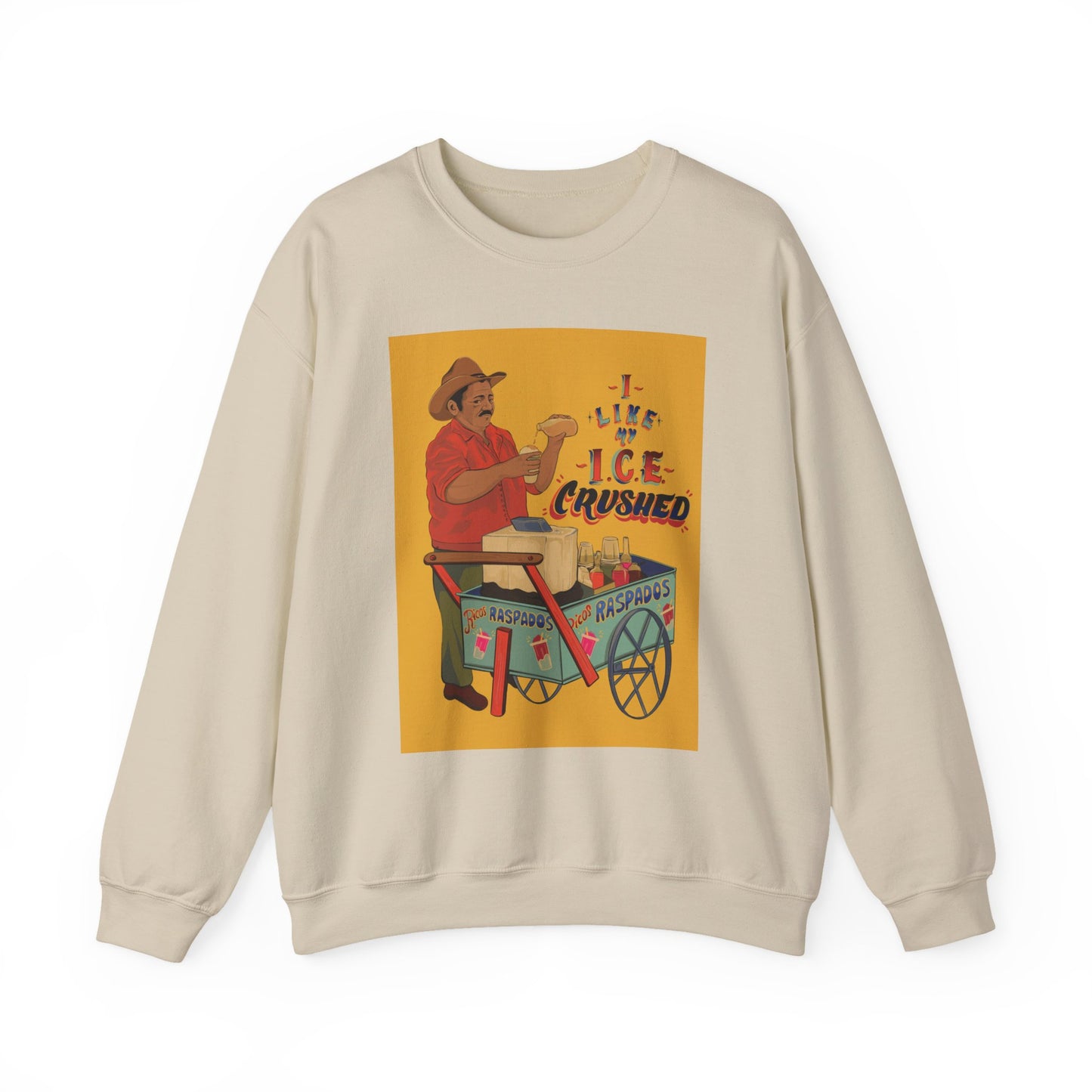 A We like our ice crushed Crewneck Sweatshirt