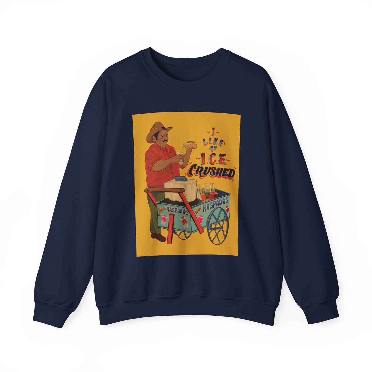 A We like our ice crushed Crewneck Sweatshirt