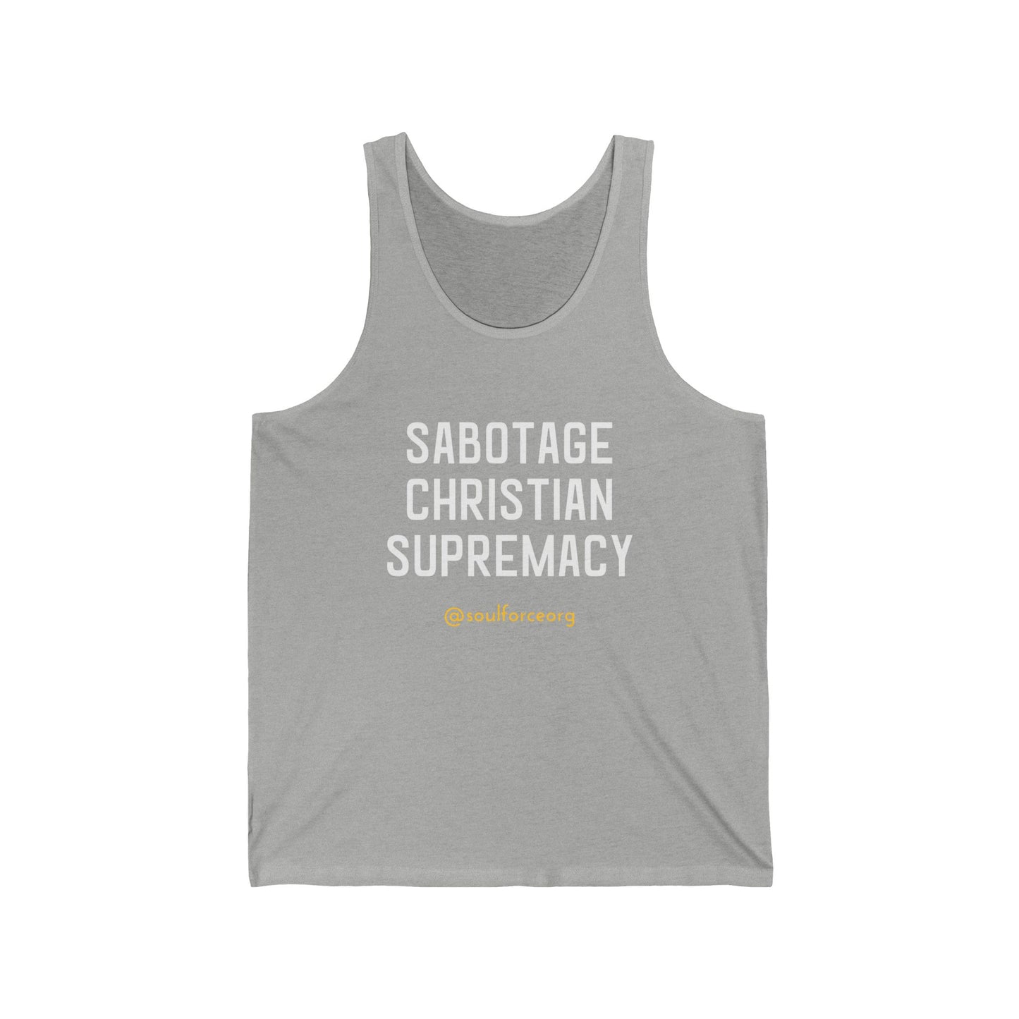 Sabotage Christian Supremacy Tank Top