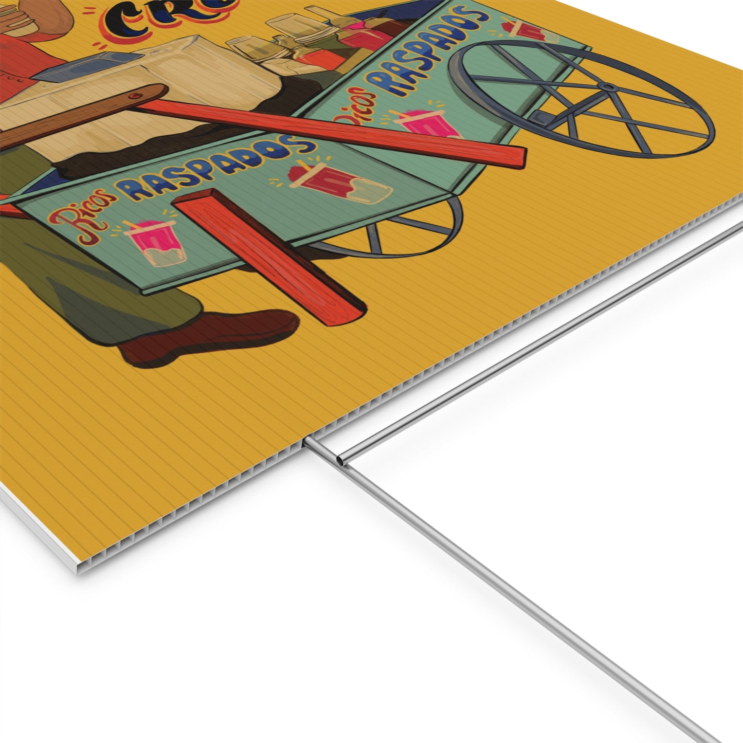 A We like our ice crushed Plastic Yard Sign