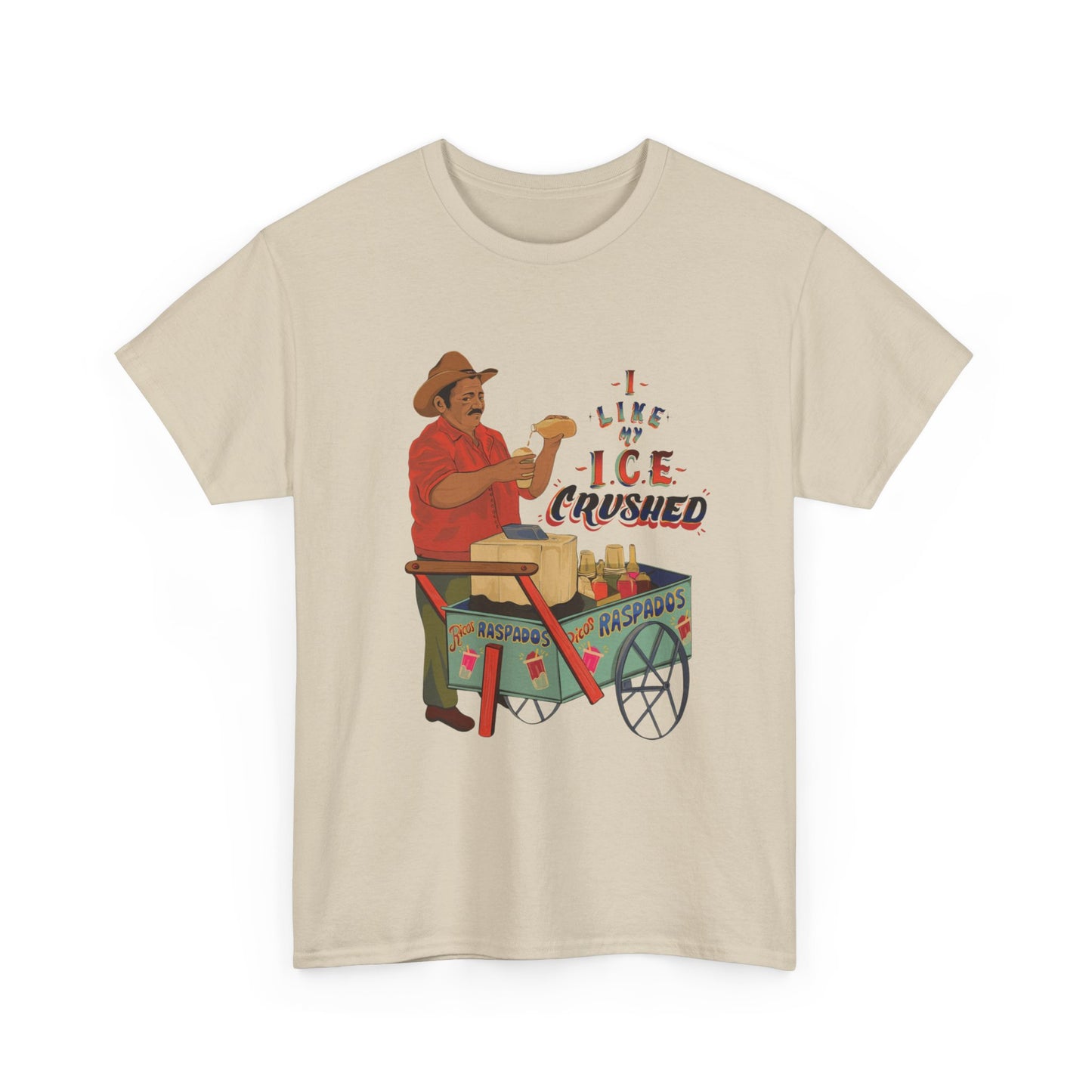 A We like our ice crushed Tee