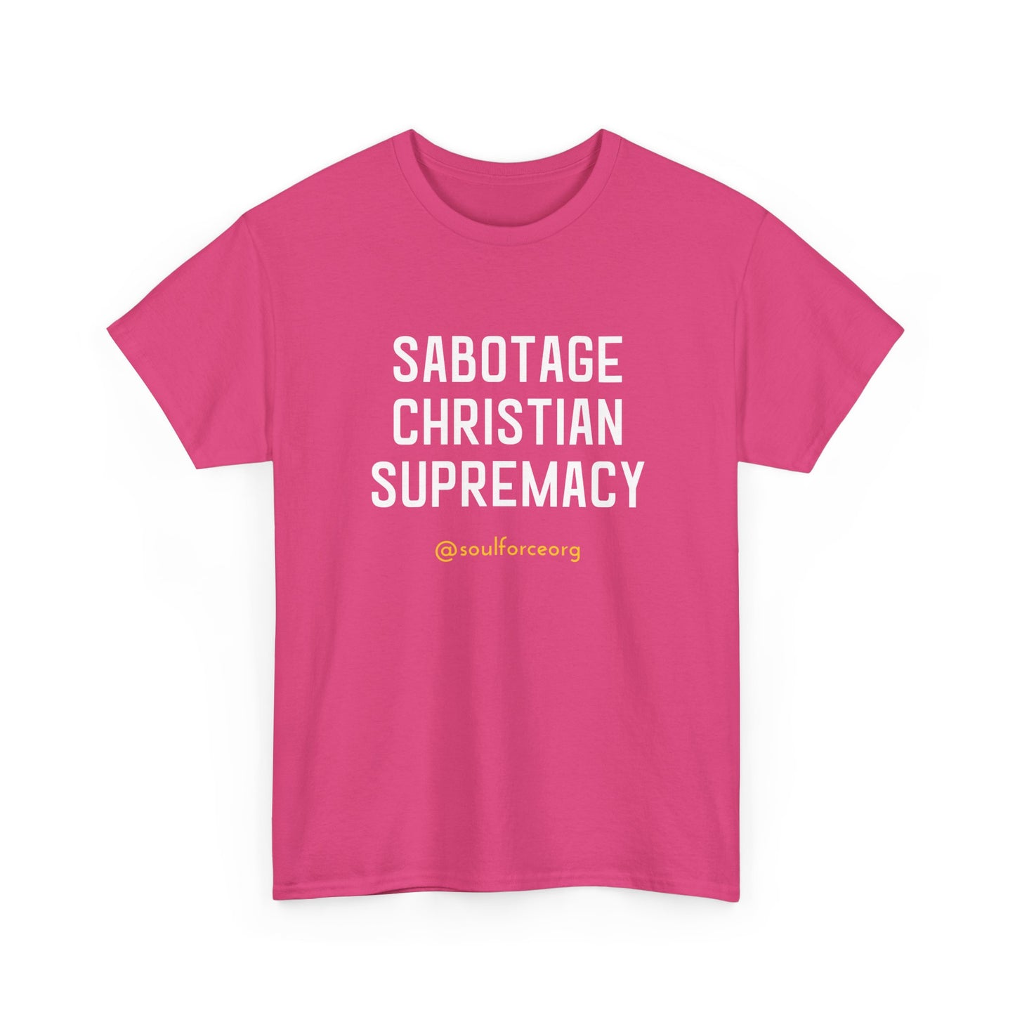 Sabotage Christian Supremacy Unisex Heavy Cotton Tee