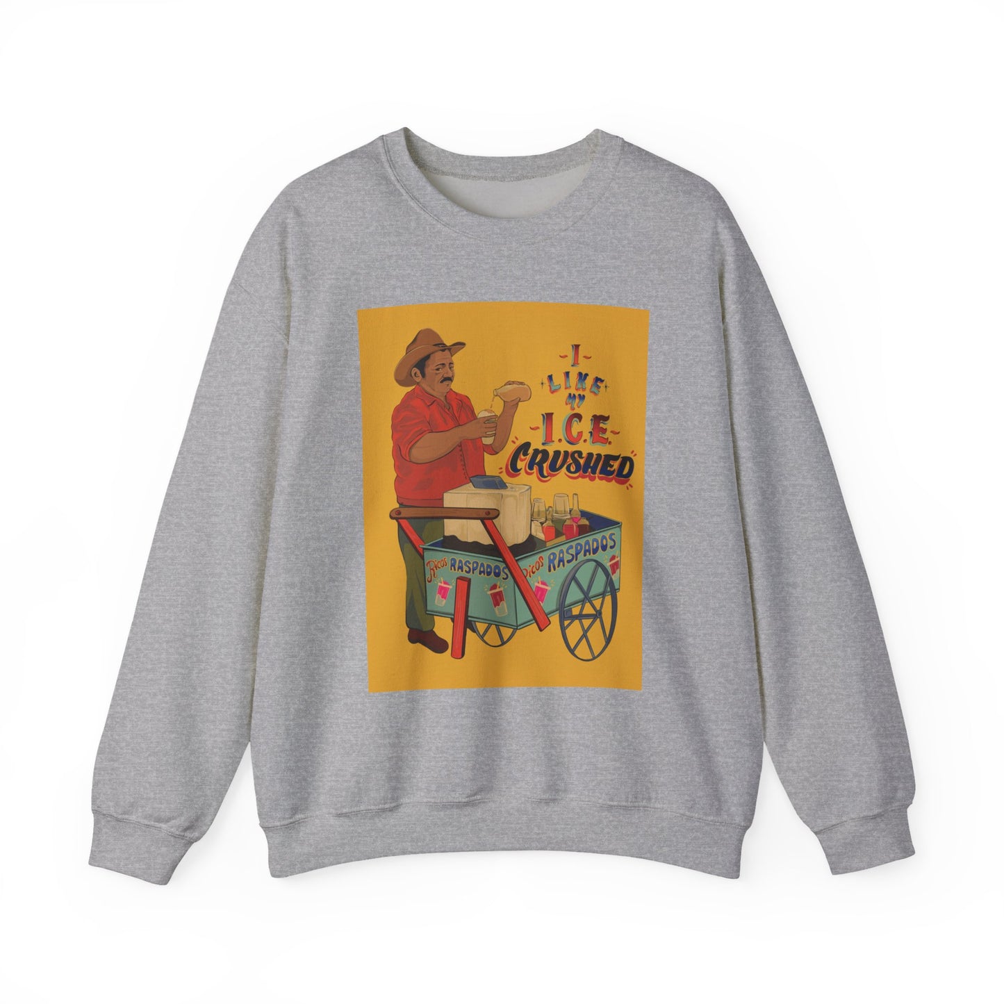 A We like our ice crushed Crewneck Sweatshirt