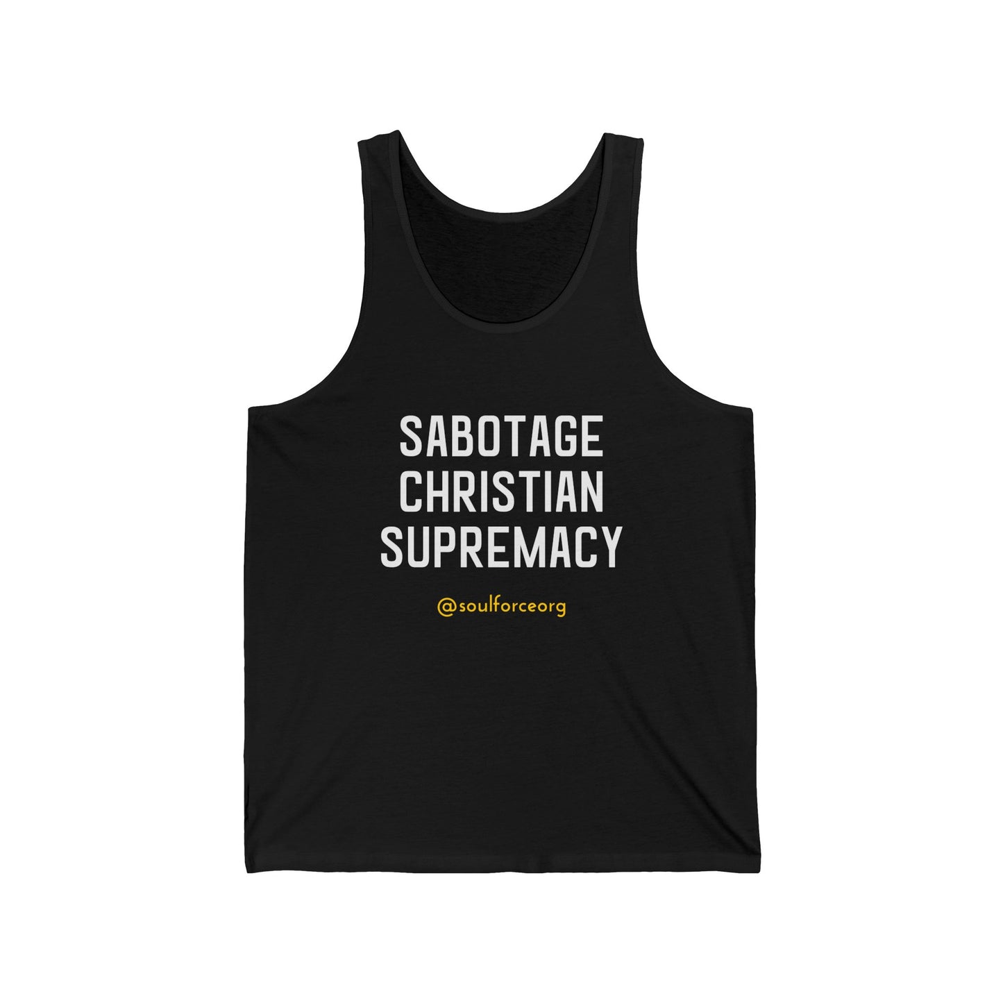 Sabotage Christian Supremacy Tank Top