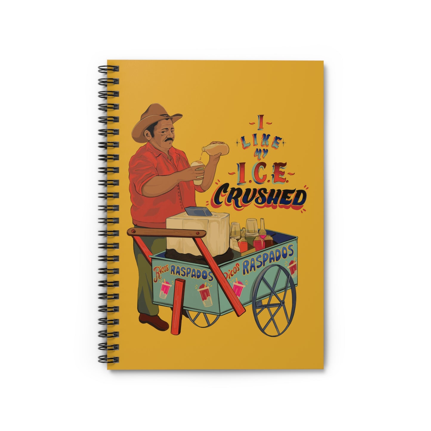 A We love our ice crushed Spiral Notebook