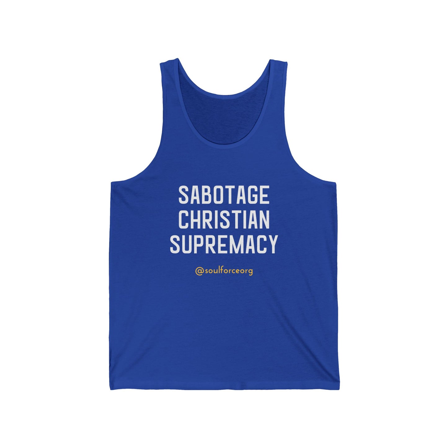 Sabotage Christian Supremacy Tank Top