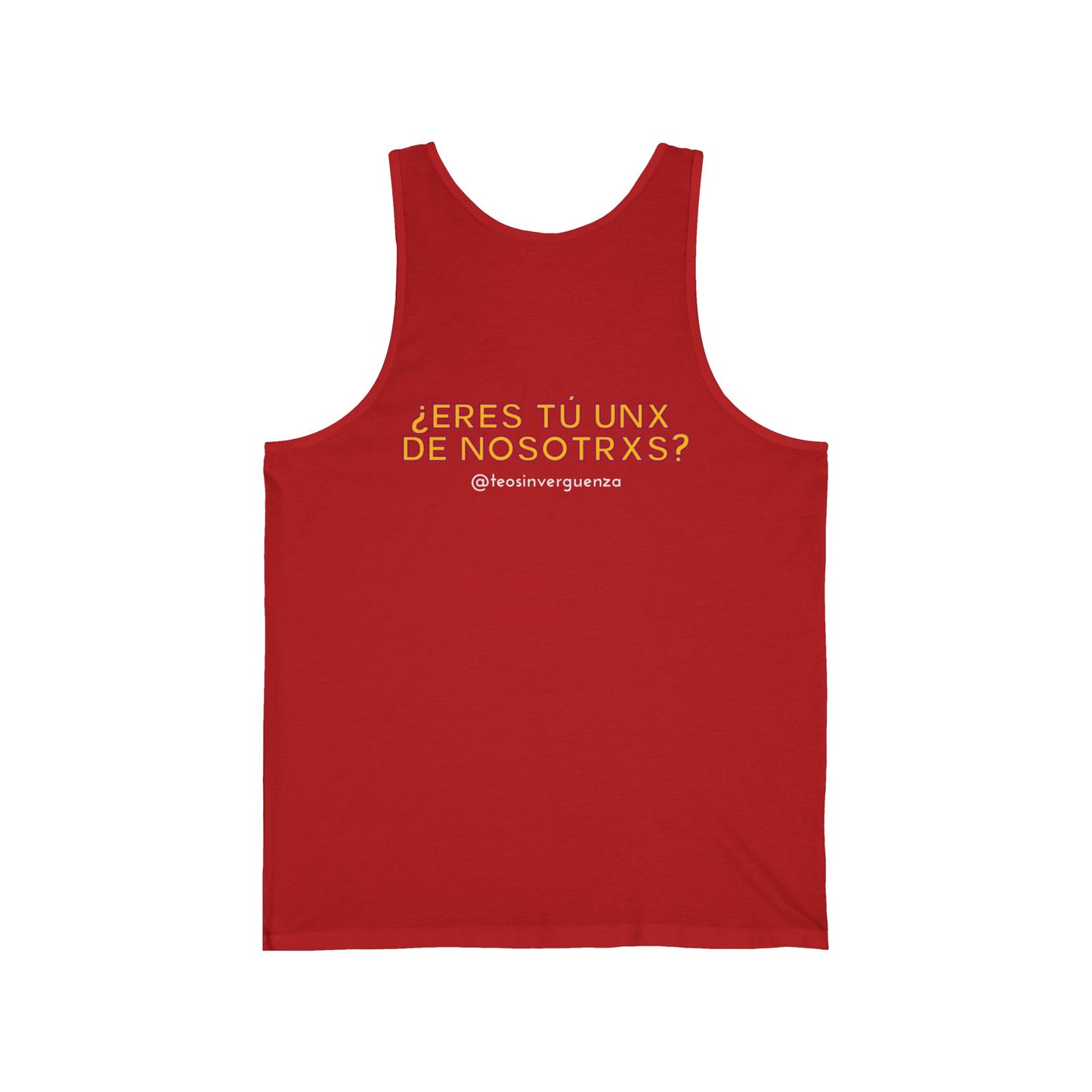 Sin Vergüenza Unisex Jersey Tank