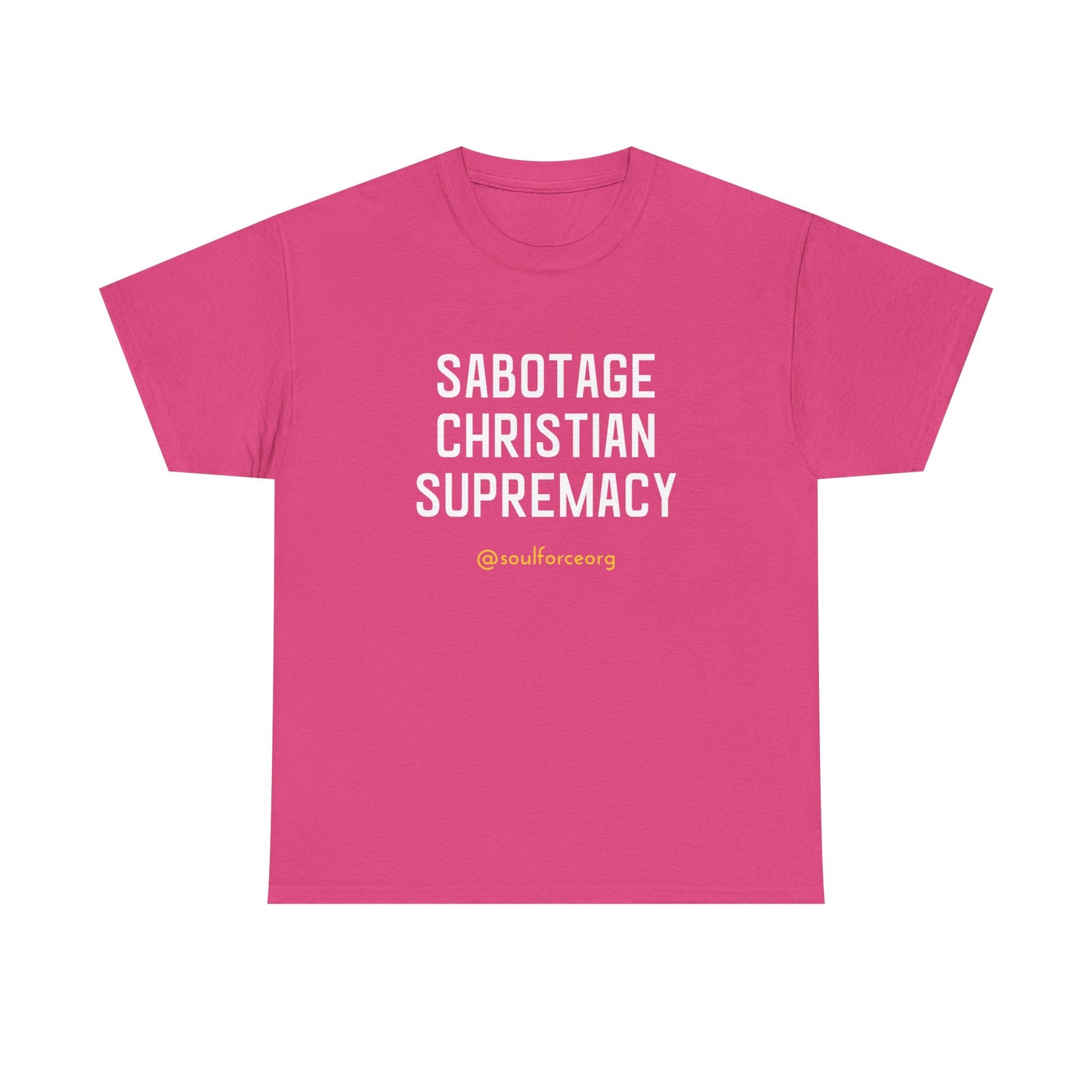 Sabotage Christian Supremacy Unisex Heavy Cotton Tee
