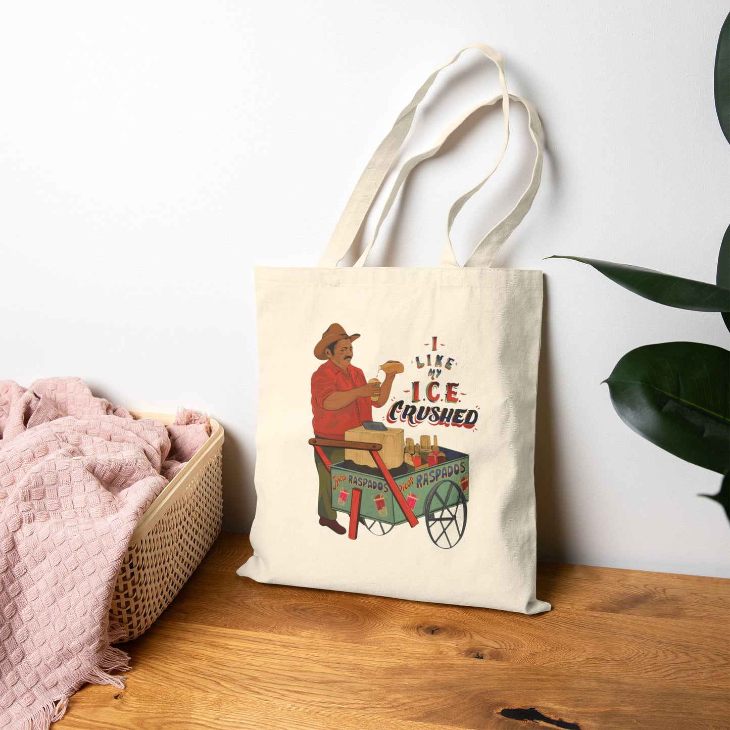 A We like our ice crushed Tote Bag