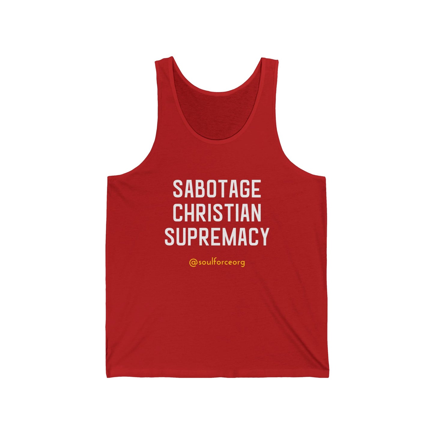 Sabotage Christian Supremacy Tank Top