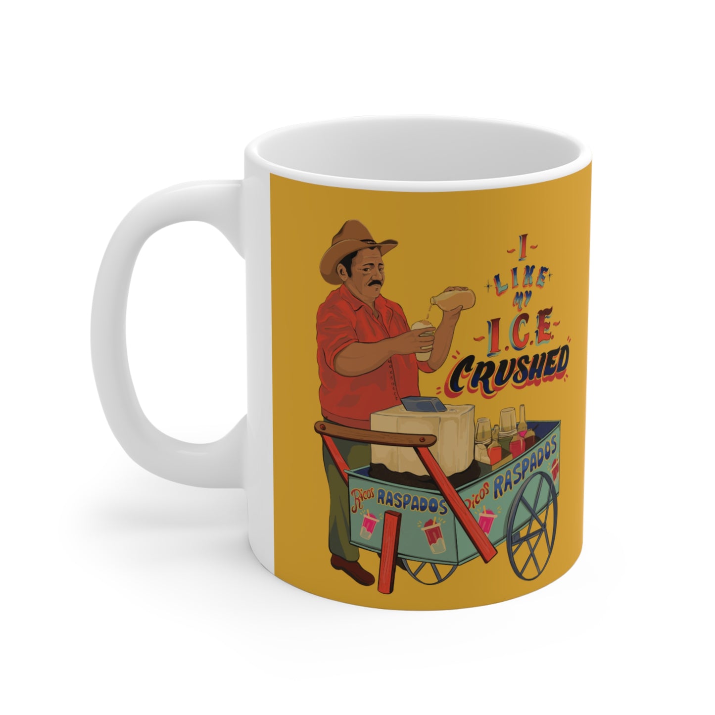 A We like our ice crushed Mug