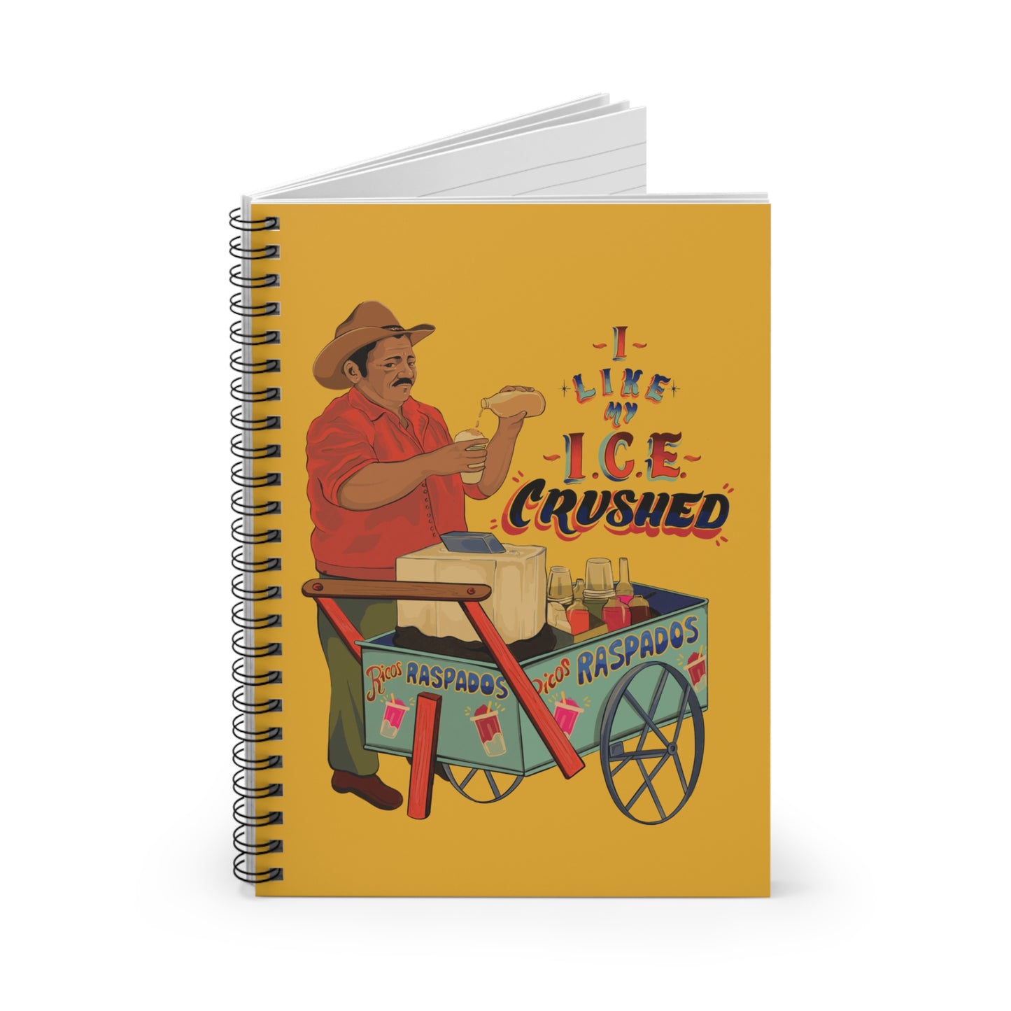 A We love our ice crushed Spiral Notebook