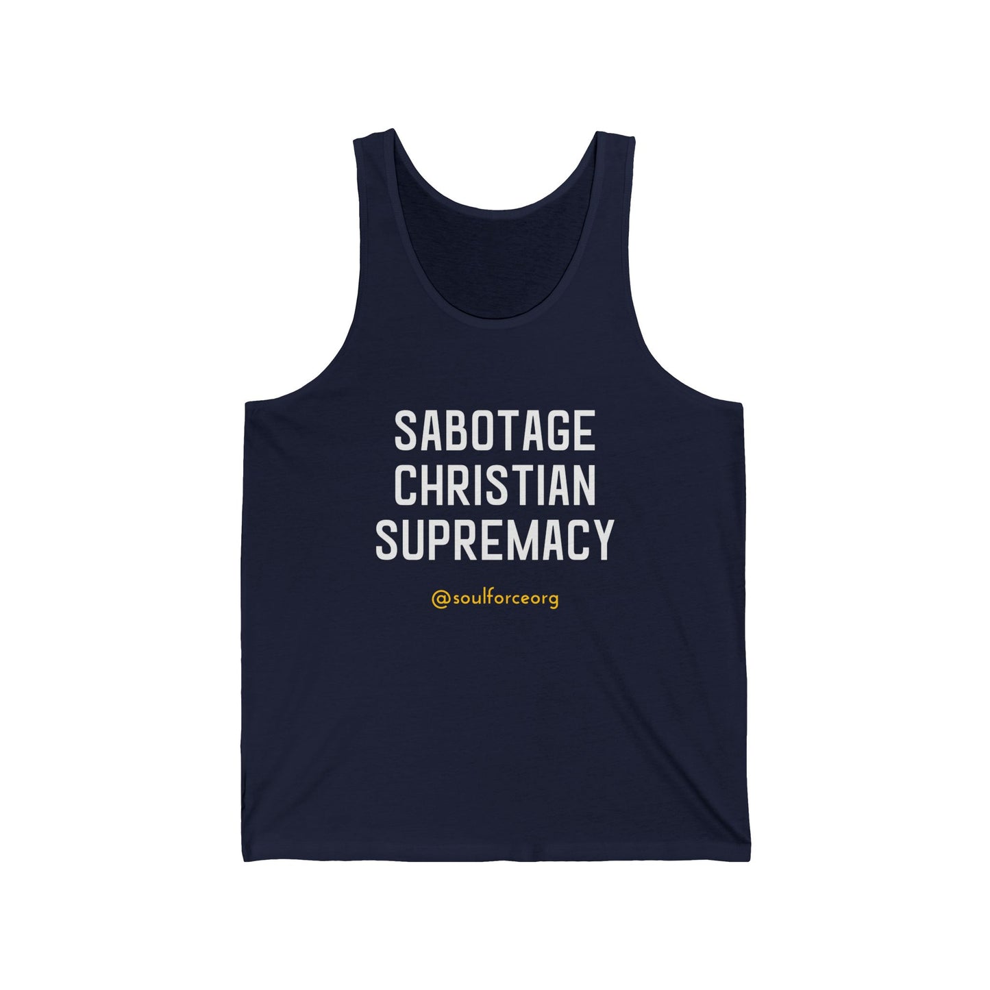 Sabotage Christian Supremacy Tank Top