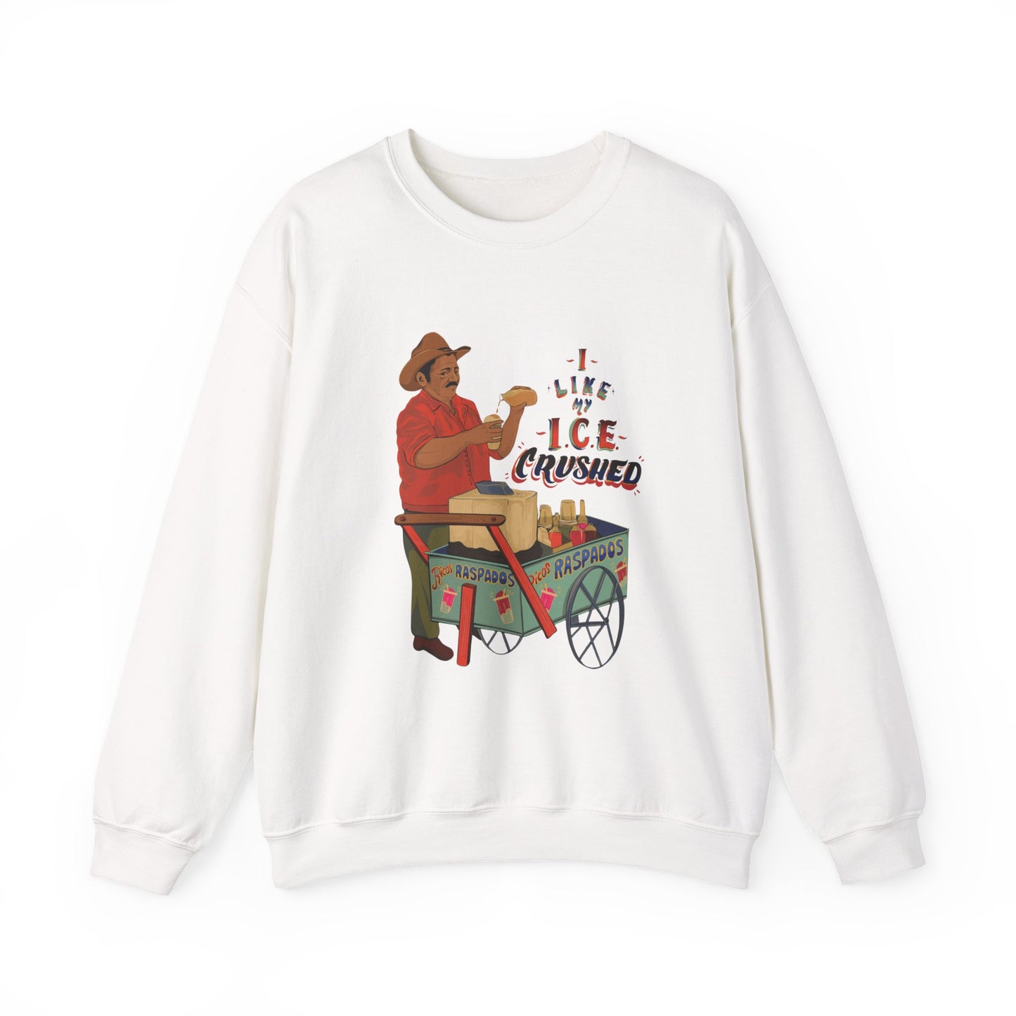 A We love our ice crushed Crewneck Sweatshirt