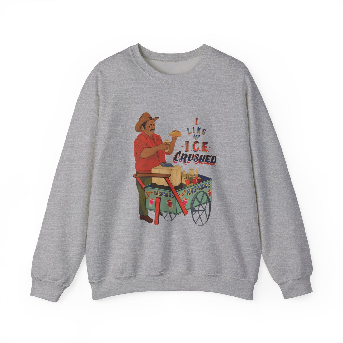 A We love our ice crushed Crewneck Sweatshirt