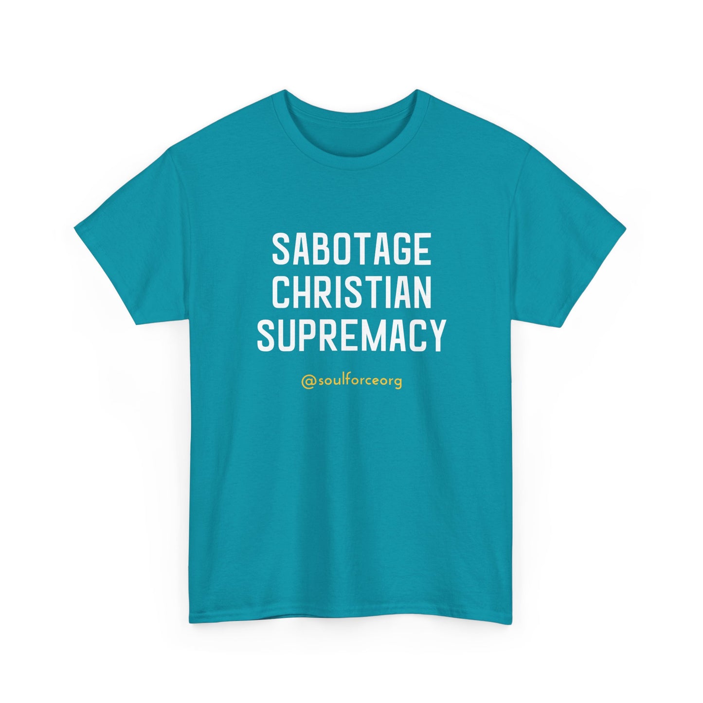 Sabotage Christian Supremacy Unisex Heavy Cotton Tee