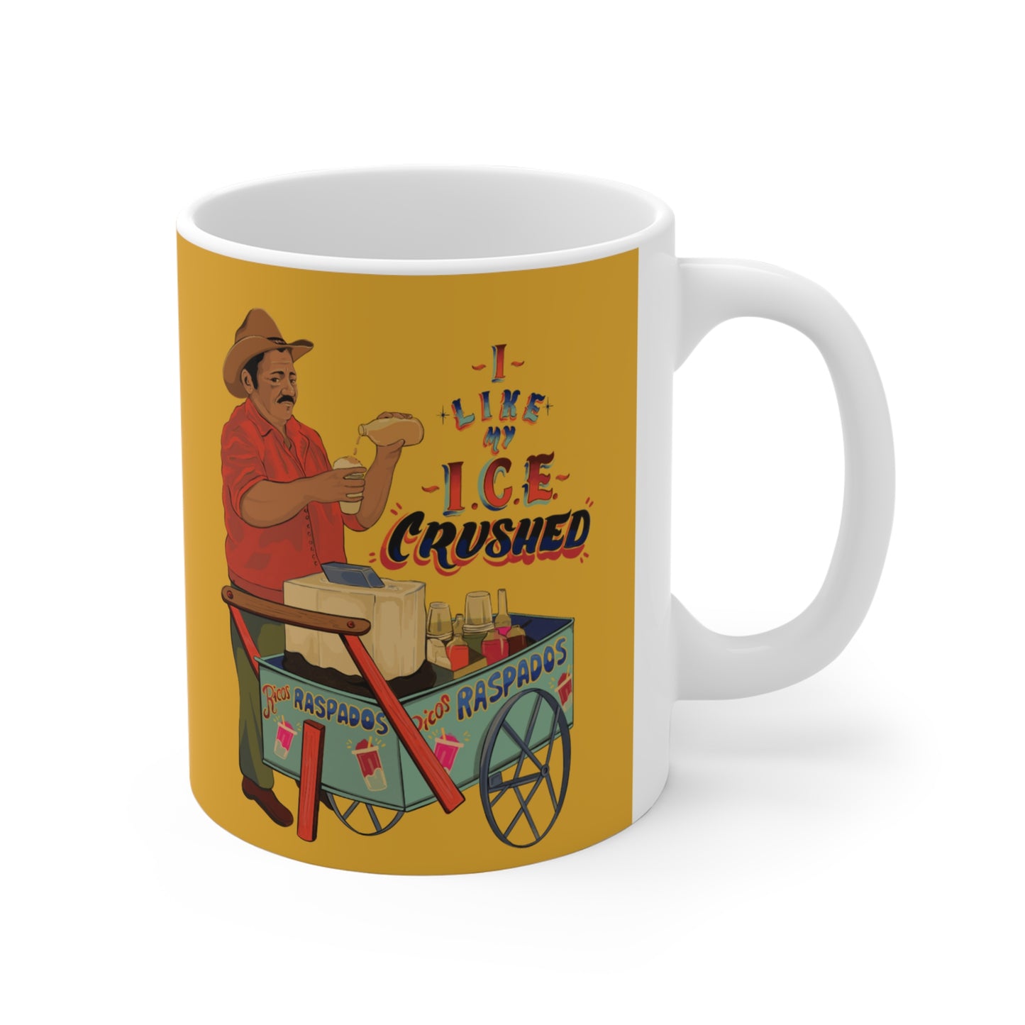 A We like our ice crushed Mug