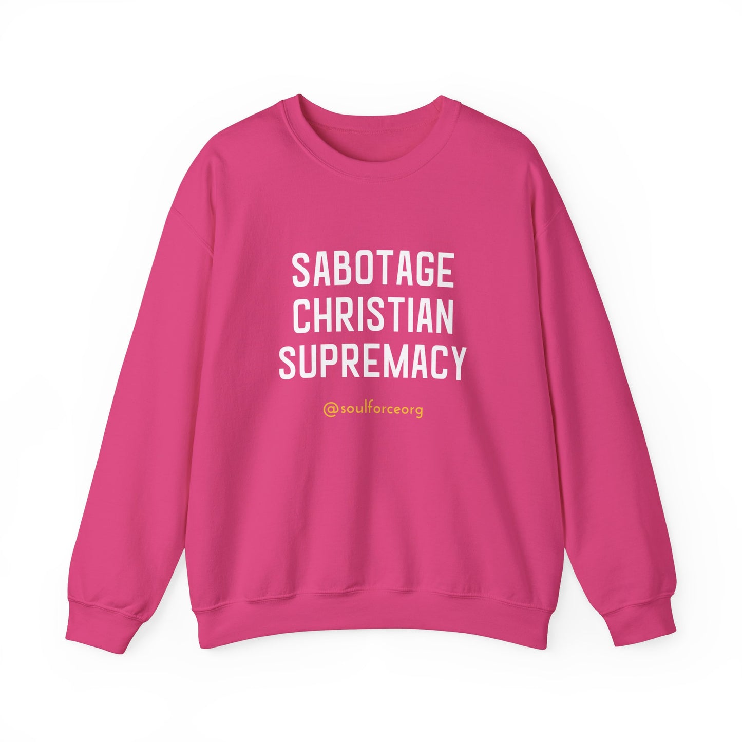 Sabotage Christian Supremacy Unisex Heavy Blend™ Crewneck Sweatshirt