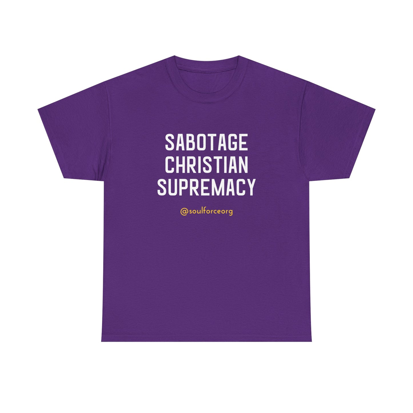 Sabotage Christian Supremacy Unisex Heavy Cotton Tee