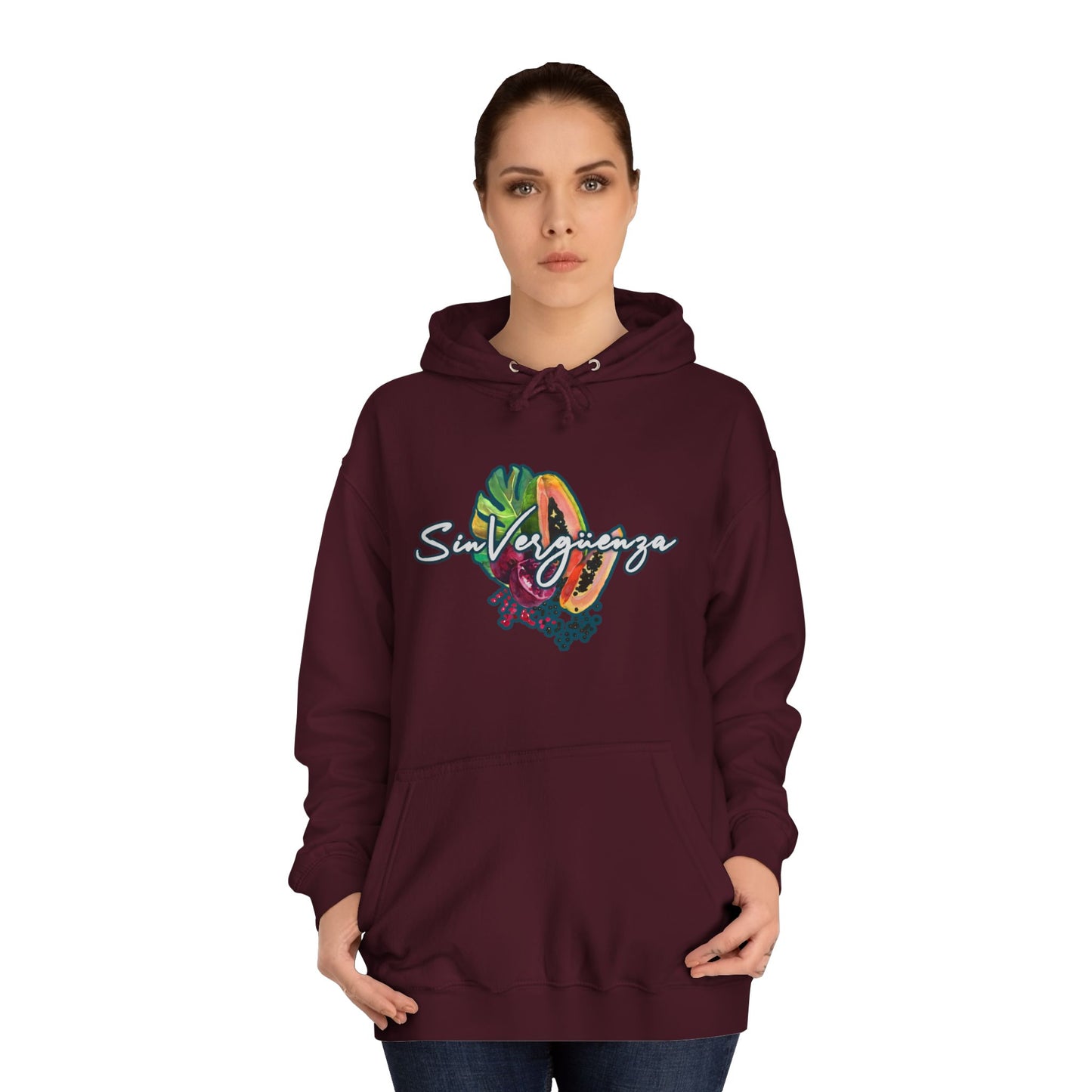 Sin Vergüenza Unisex College Hoodie