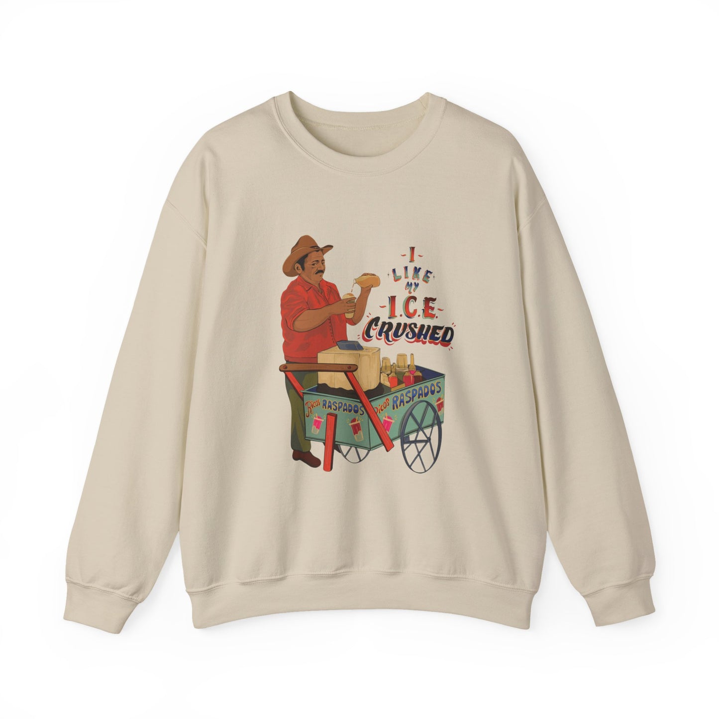 A We love our ice crushed Crewneck Sweatshirt