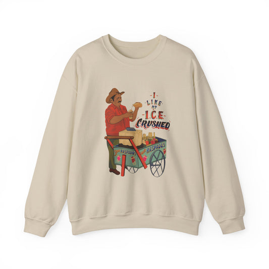 A We love our ice crushed Crewneck Sweatshirt