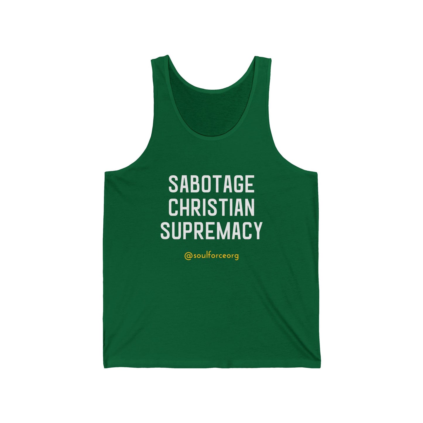 Sabotage Christian Supremacy Tank Top