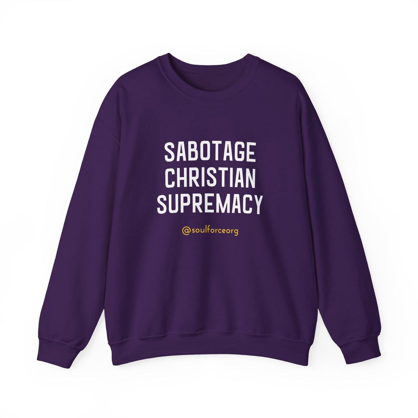 Sabotage Christian Supremacy Unisex Heavy Blend™ Crewneck Sweatshirt