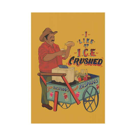 A We like our ice crushed Plastic Yard Sign