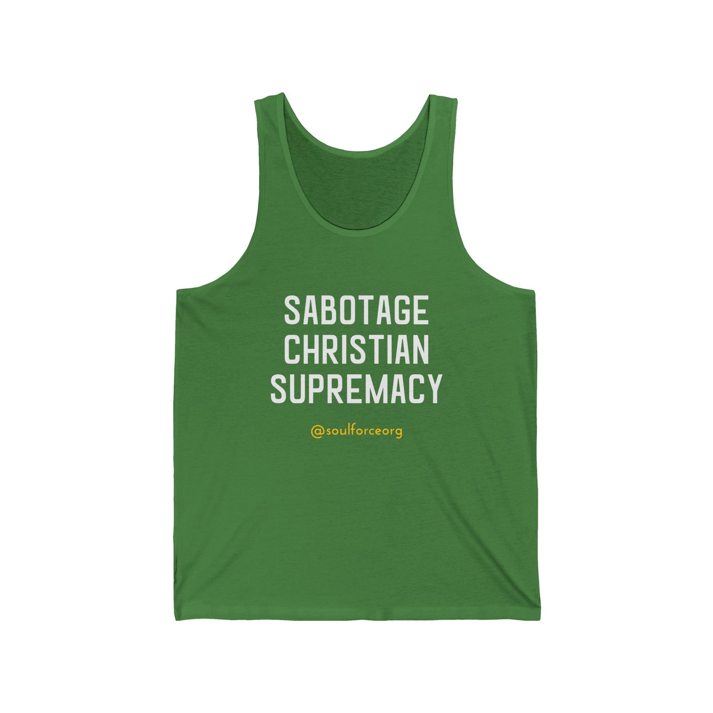 Sabotage Christian Supremacy Tank Top