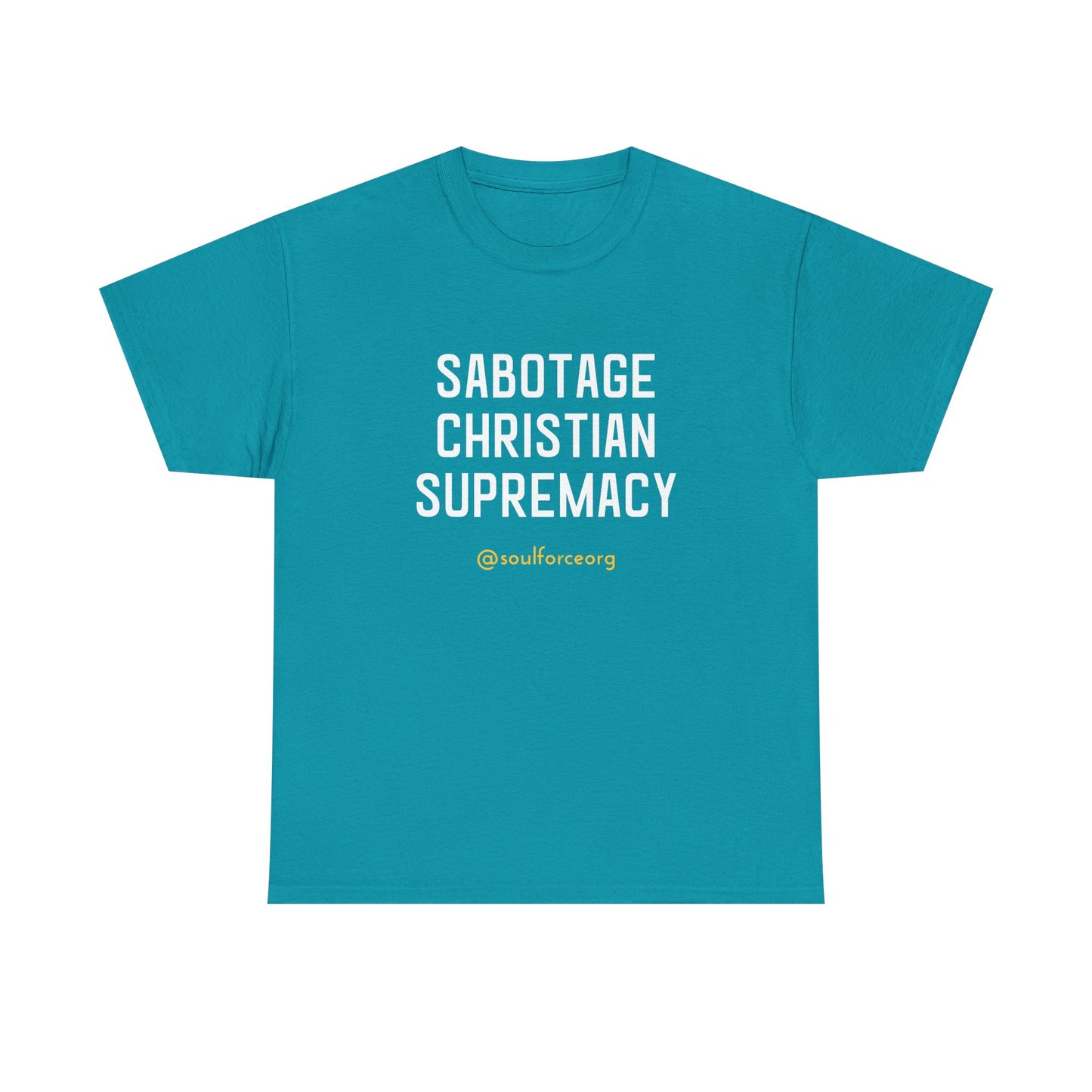 Sabotage Christian Supremacy Unisex Heavy Cotton Tee