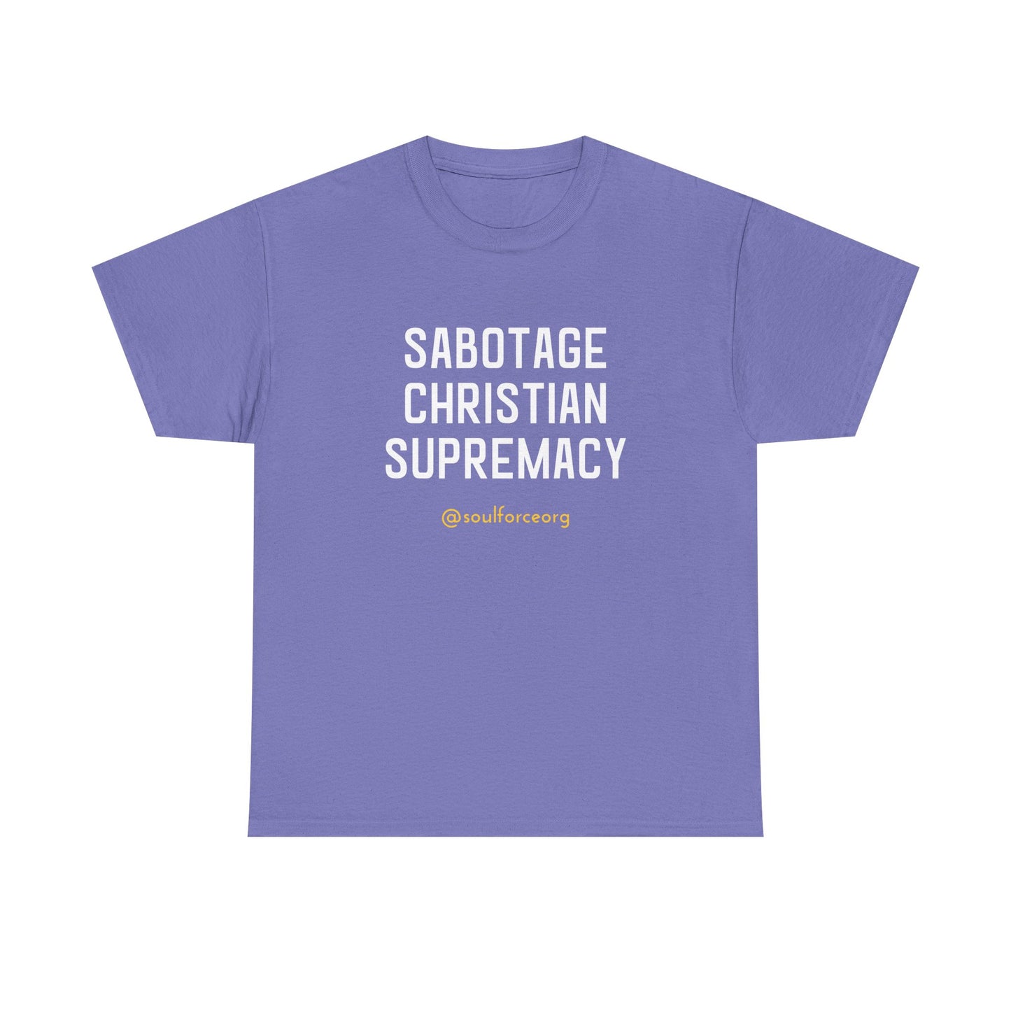 Sabotage Christian Supremacy Unisex Heavy Cotton Tee