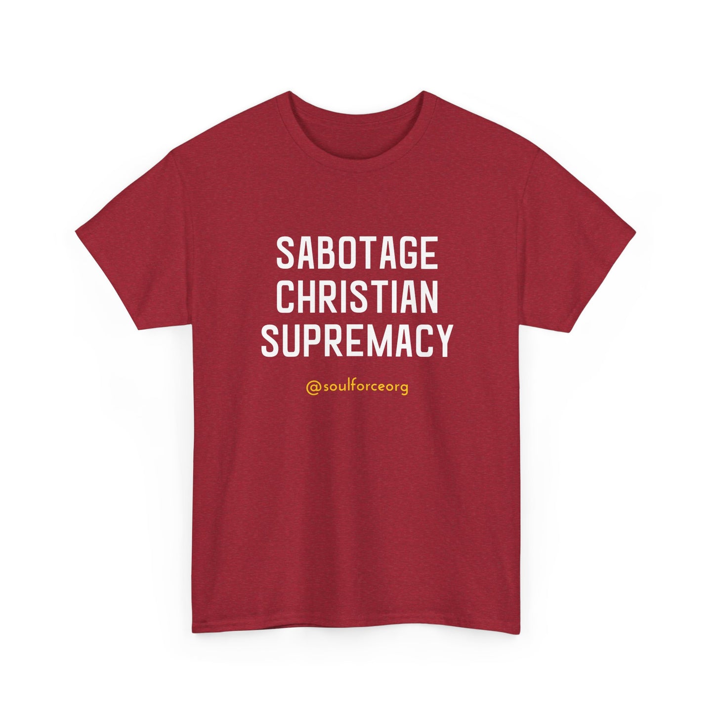 Sabotage Christian Supremacy Unisex Heavy Cotton Tee